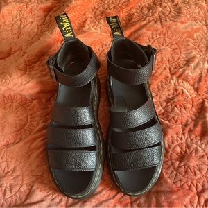 Dr. Martens Black Leather Sandals
